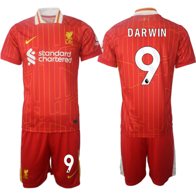 Men 2024-2025 Club Liverpool home red #9 Soccer Jersey->liverpool jersey->Soccer Club Jersey